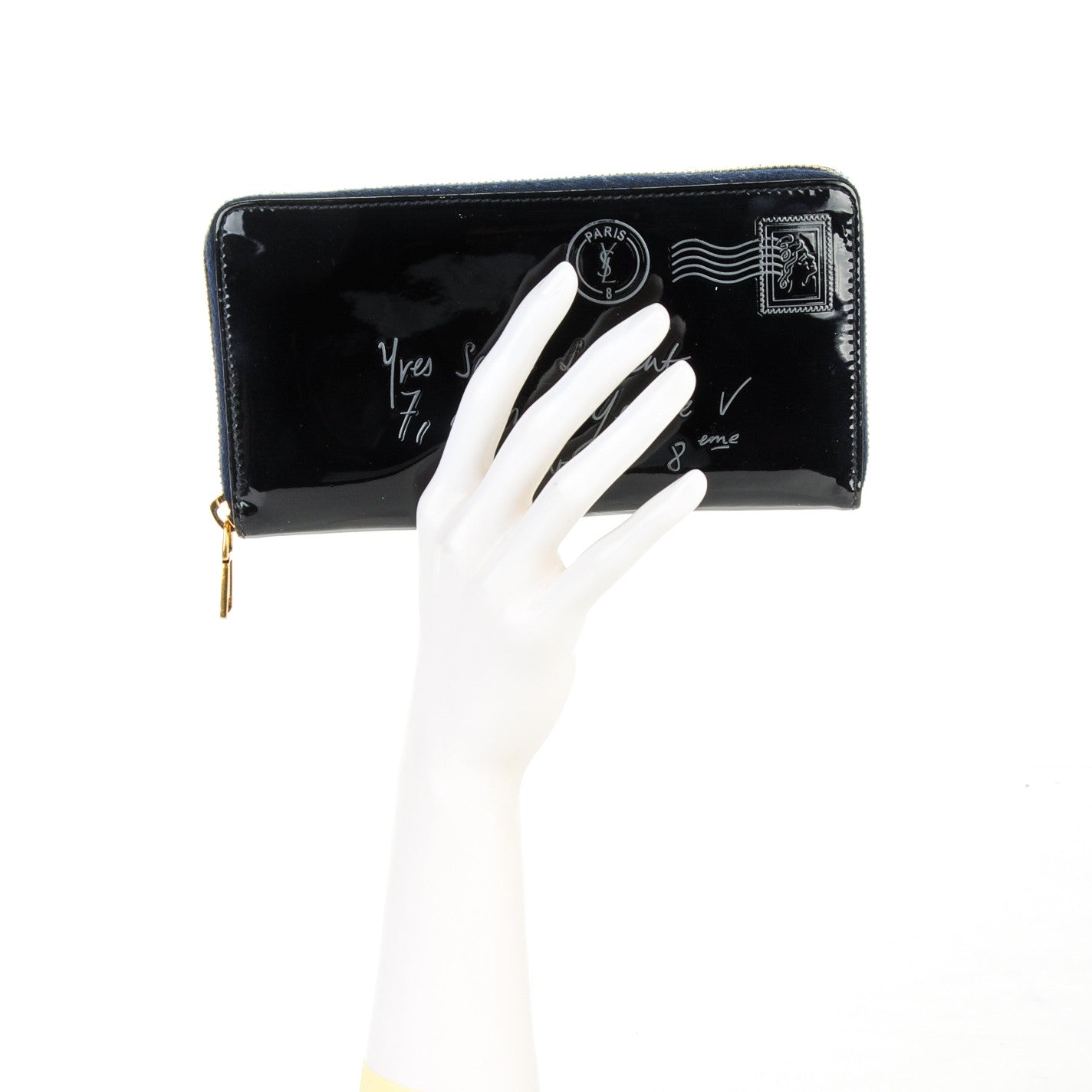 Patent Y Mail Zip Around Wallet Marine