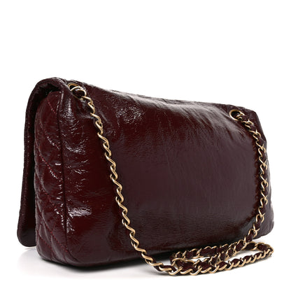 Chanel Vinyl Rock and Chain Medium Flap Bordeaux 3 of 11