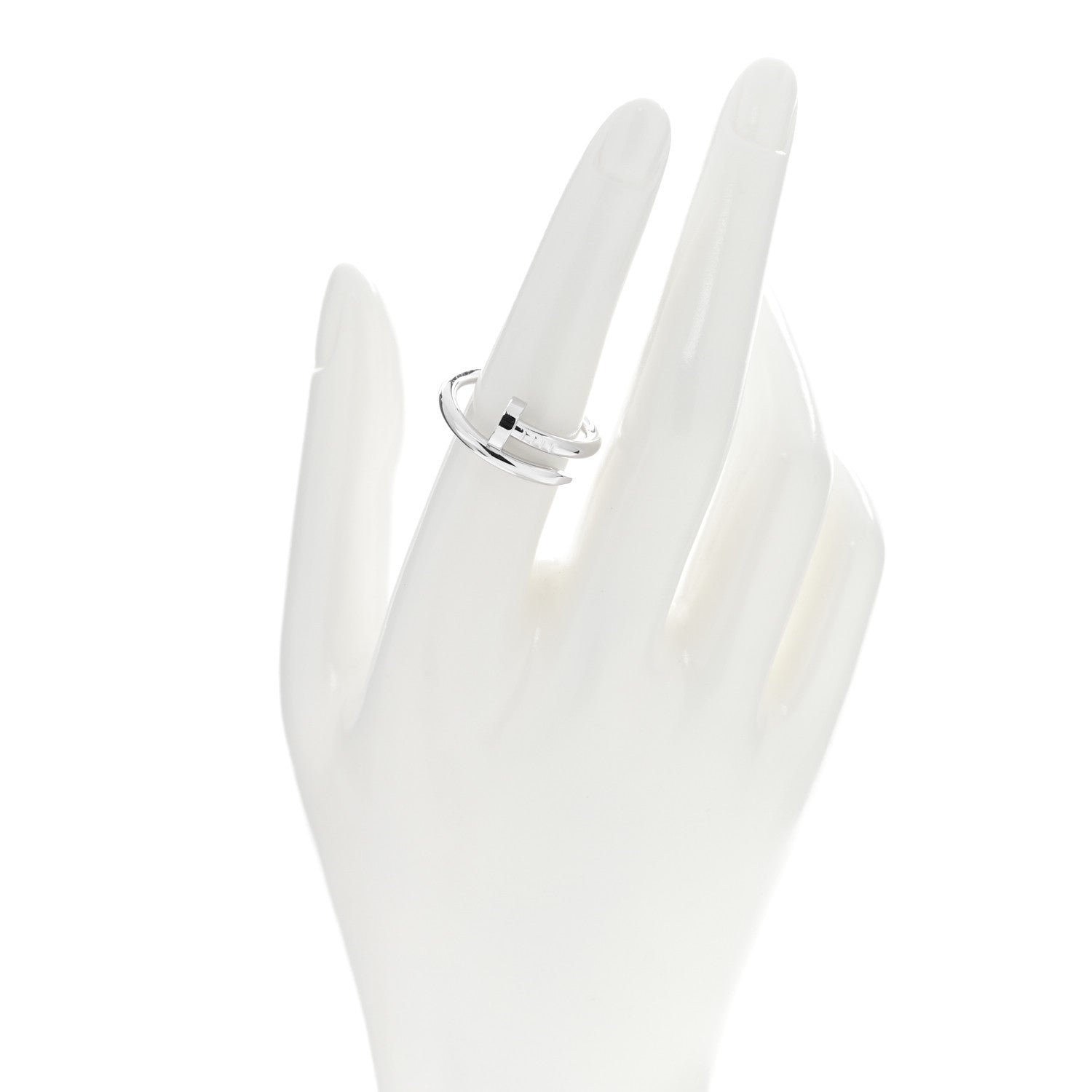 Cartier 18K White Gold Juste Un Clou Ring 55 7.25 2 of 5