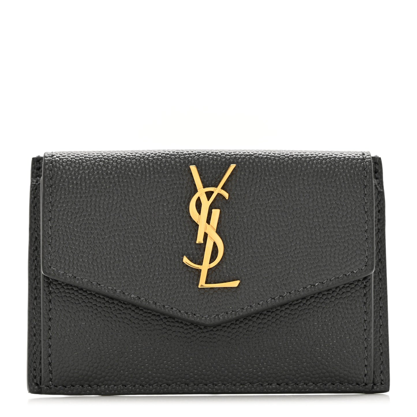 Grain De Poudre Uptown Monogram Card Case Black
