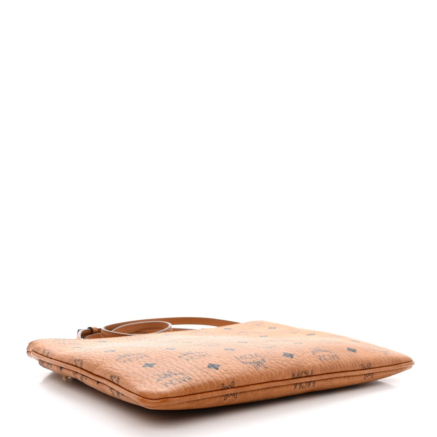 MCM Visetos Medium Crossbody Pouch Cognac 4 of 11
