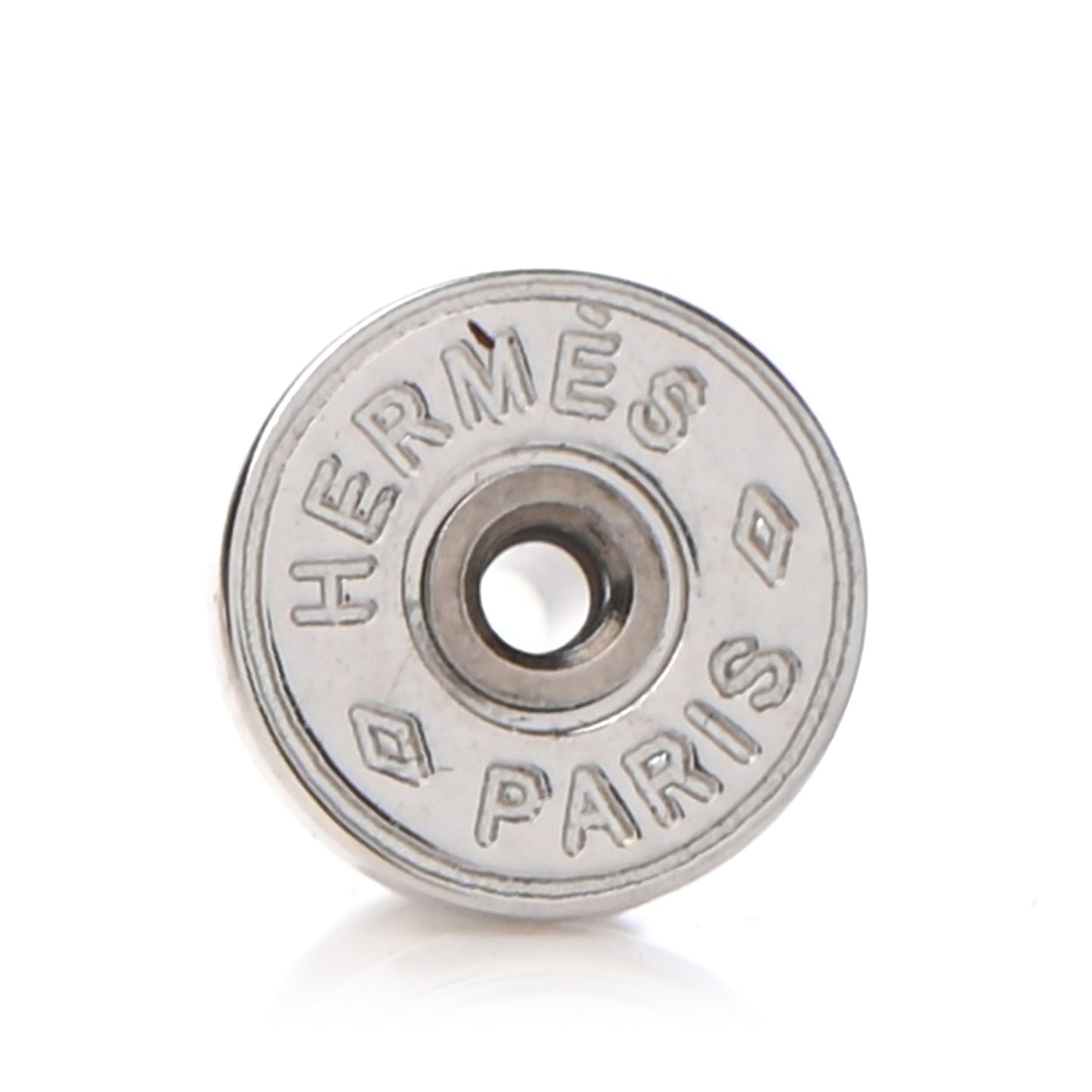 Palladium Lacquered Mini Pop H Earrings Rose Dragee