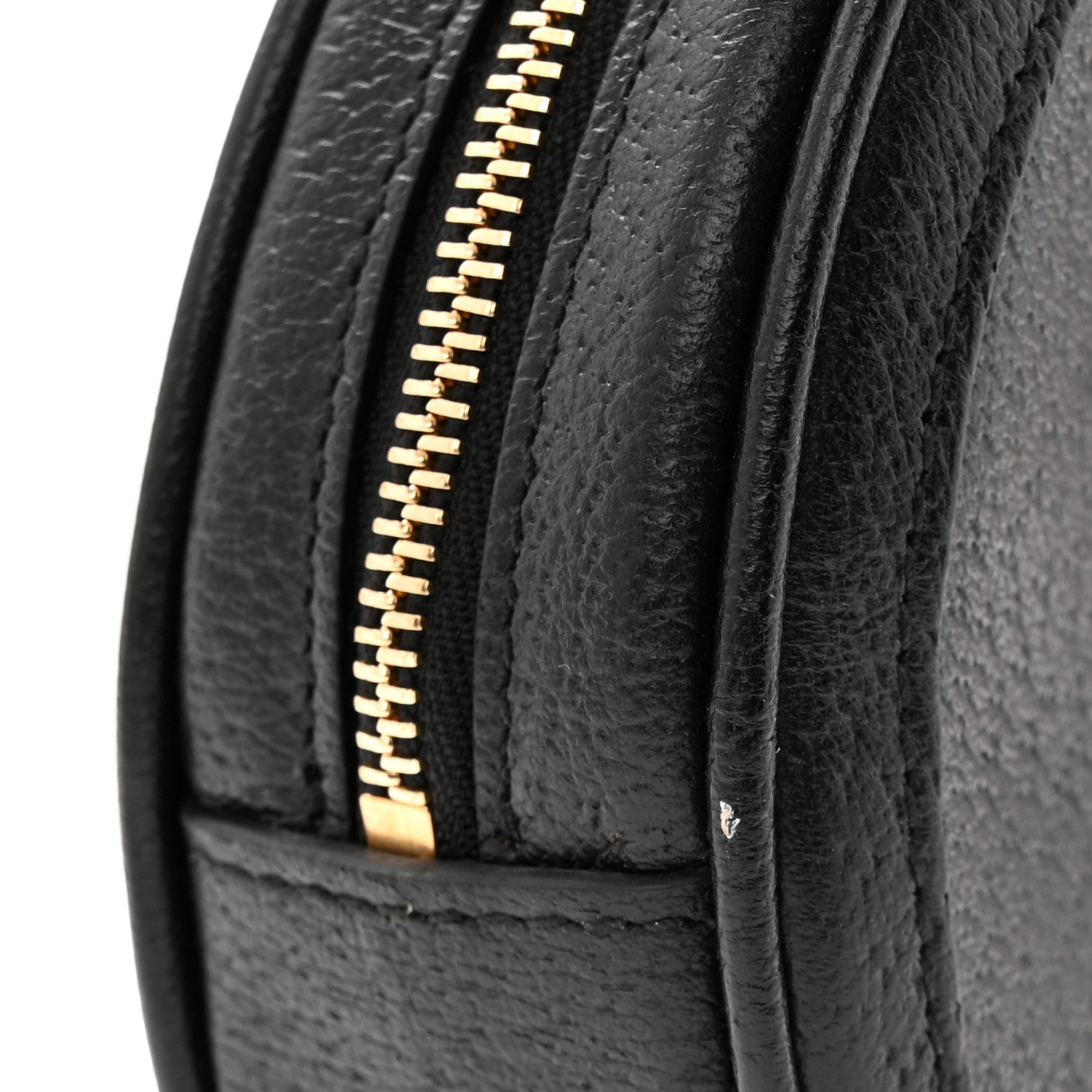 Gucci Textured Calfskin Web Ophidia Round Wrist Wallet Black 11 of 11