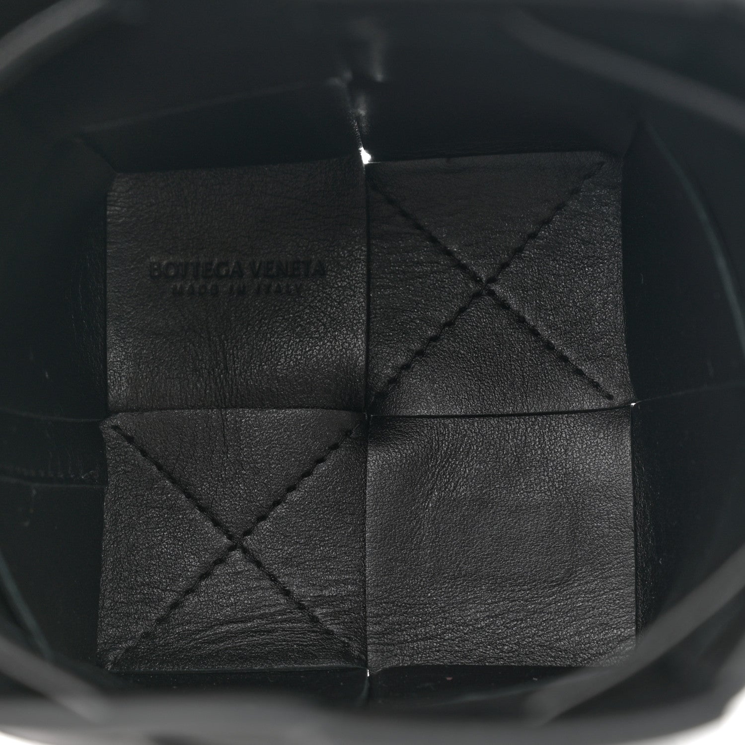 Bottega Veneta Nappa Maxi Intrecciato Mini Cassette Bucket Bag Black 5 of 9