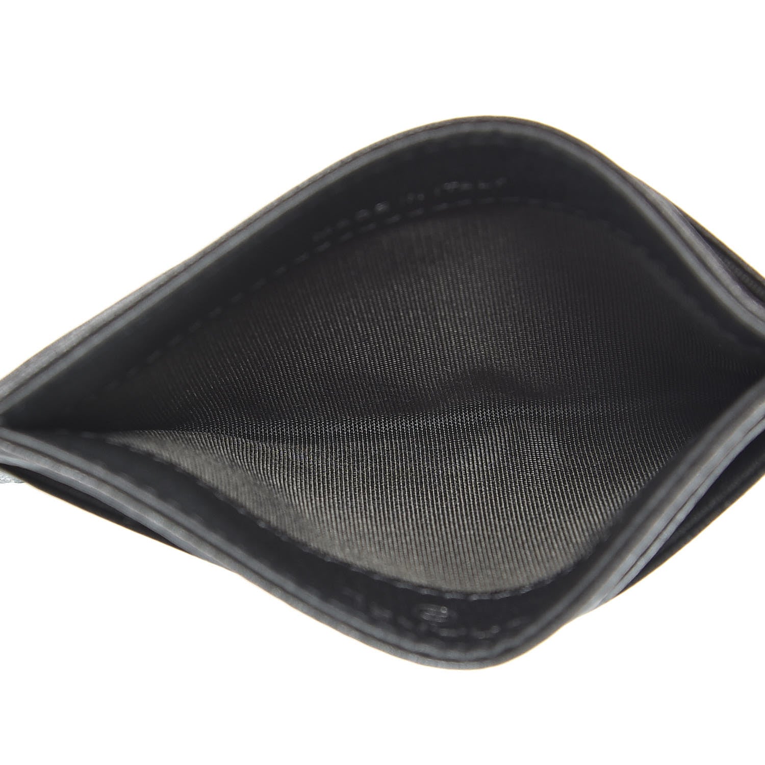 Chanel Goatskin Camellia Embossed Card Holder Anthracite 5 of 9