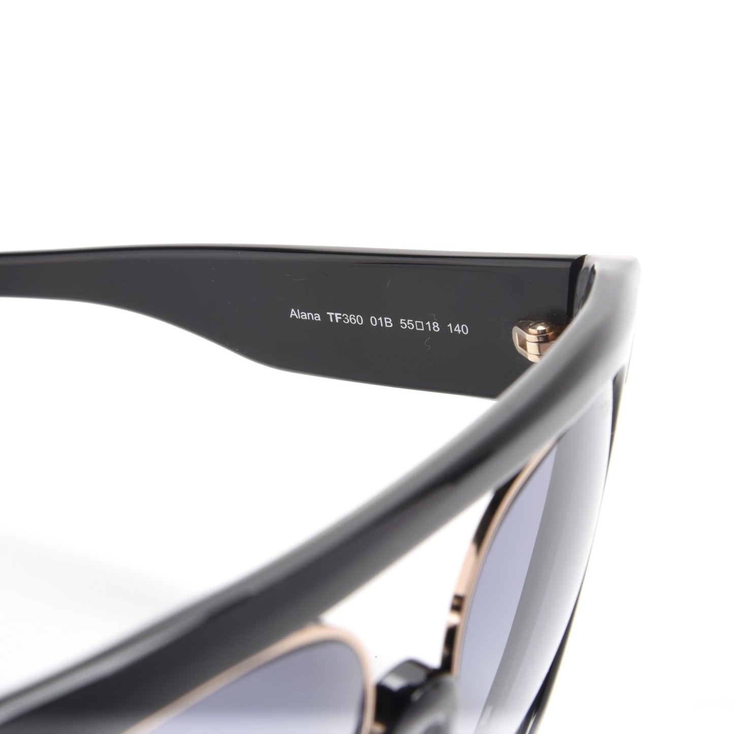 Alana Aviator Round Sunglasses TF360 Black