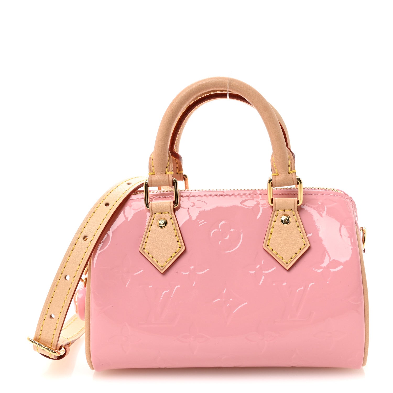 Louis Vuitton Vernis Monogram Nano Speedy Mochi Pink 1 of 9