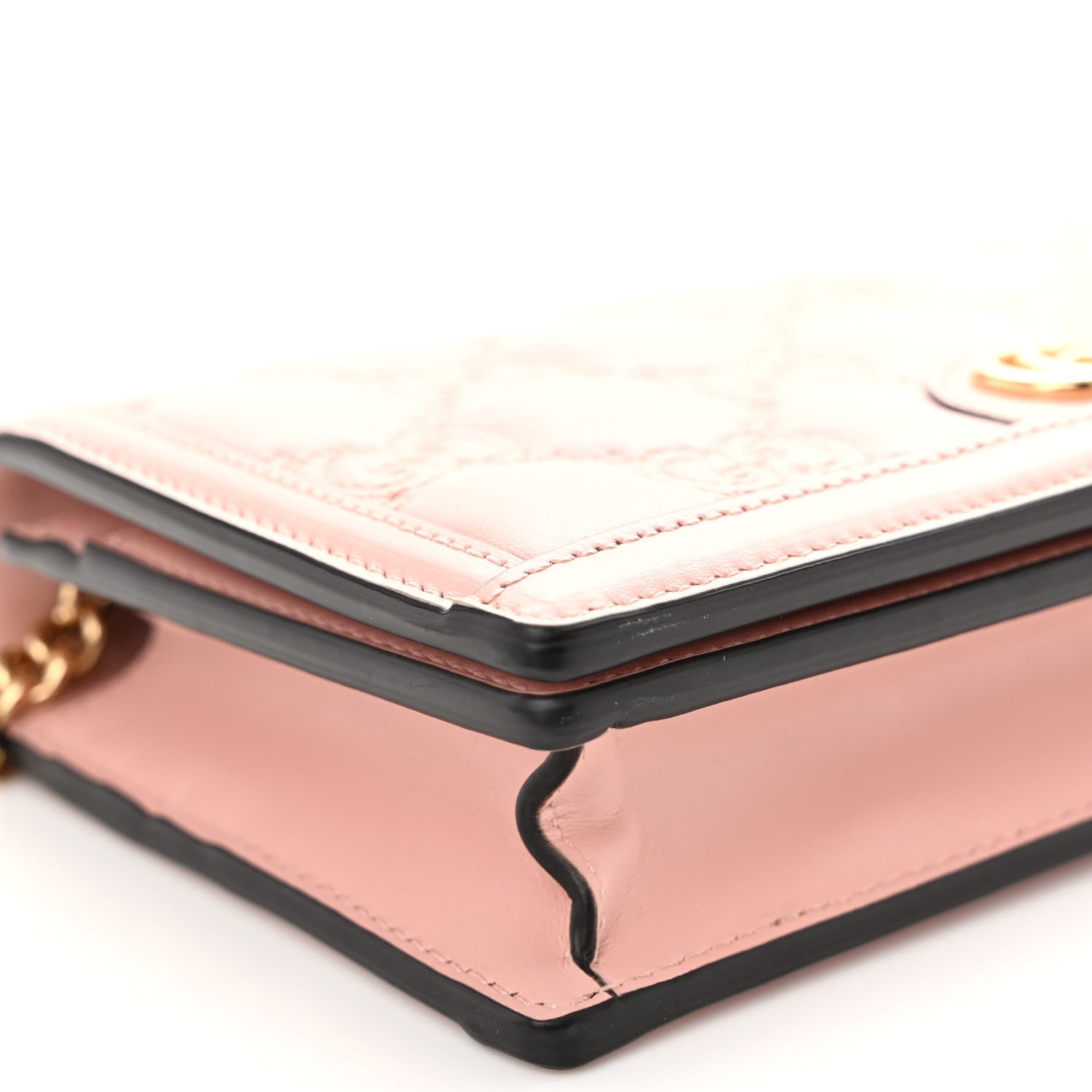 Gucci Calfskin GG Matelasse Chain Wallet Perfect Pink 8 of 9