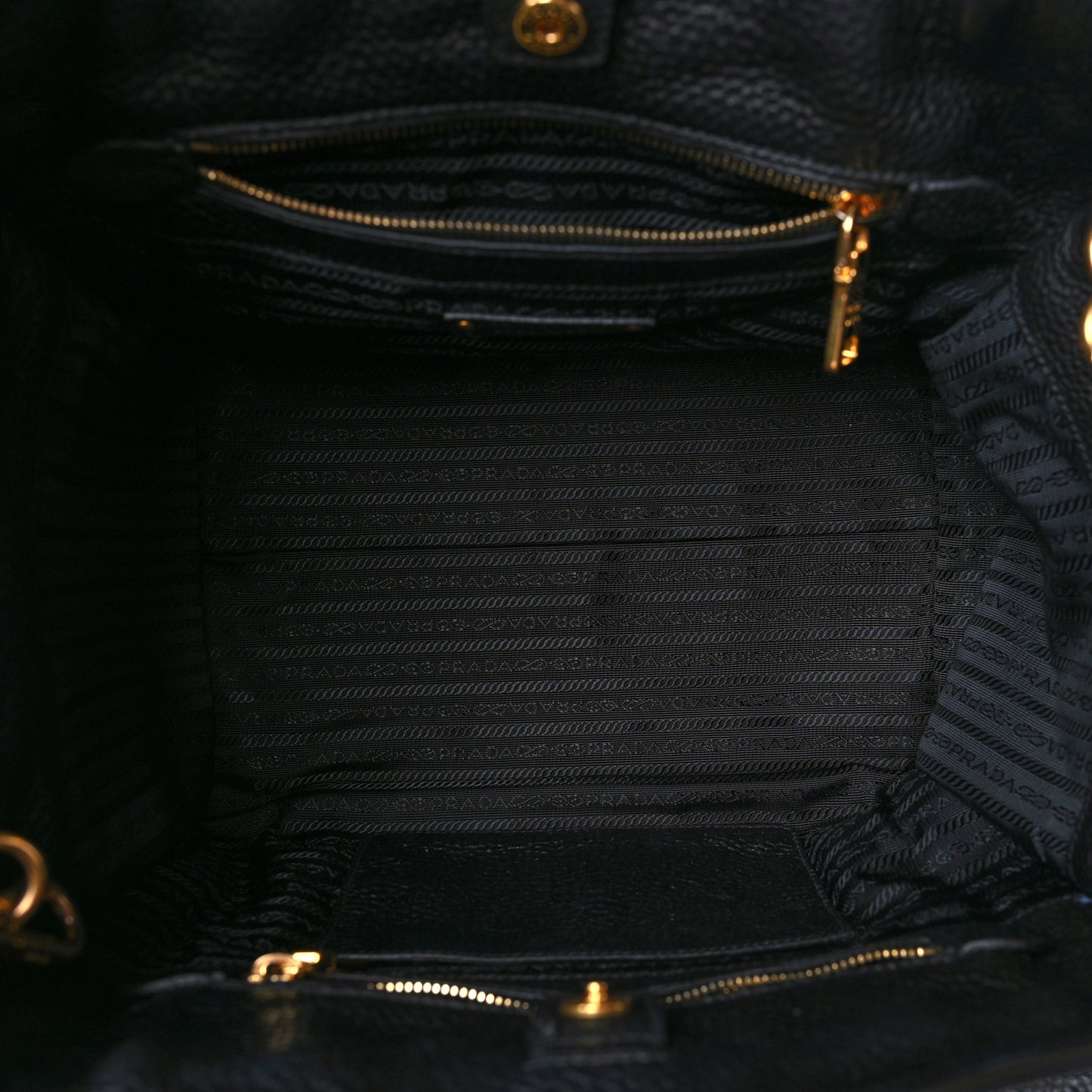 Vitello Daino Shopping Tote Black
