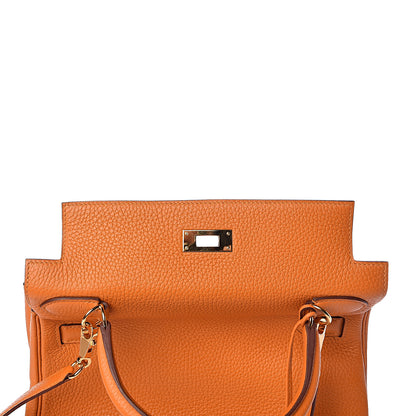 Hermes Taurillon Clemence Kelly Retourne 28 Abricot 22 of 38