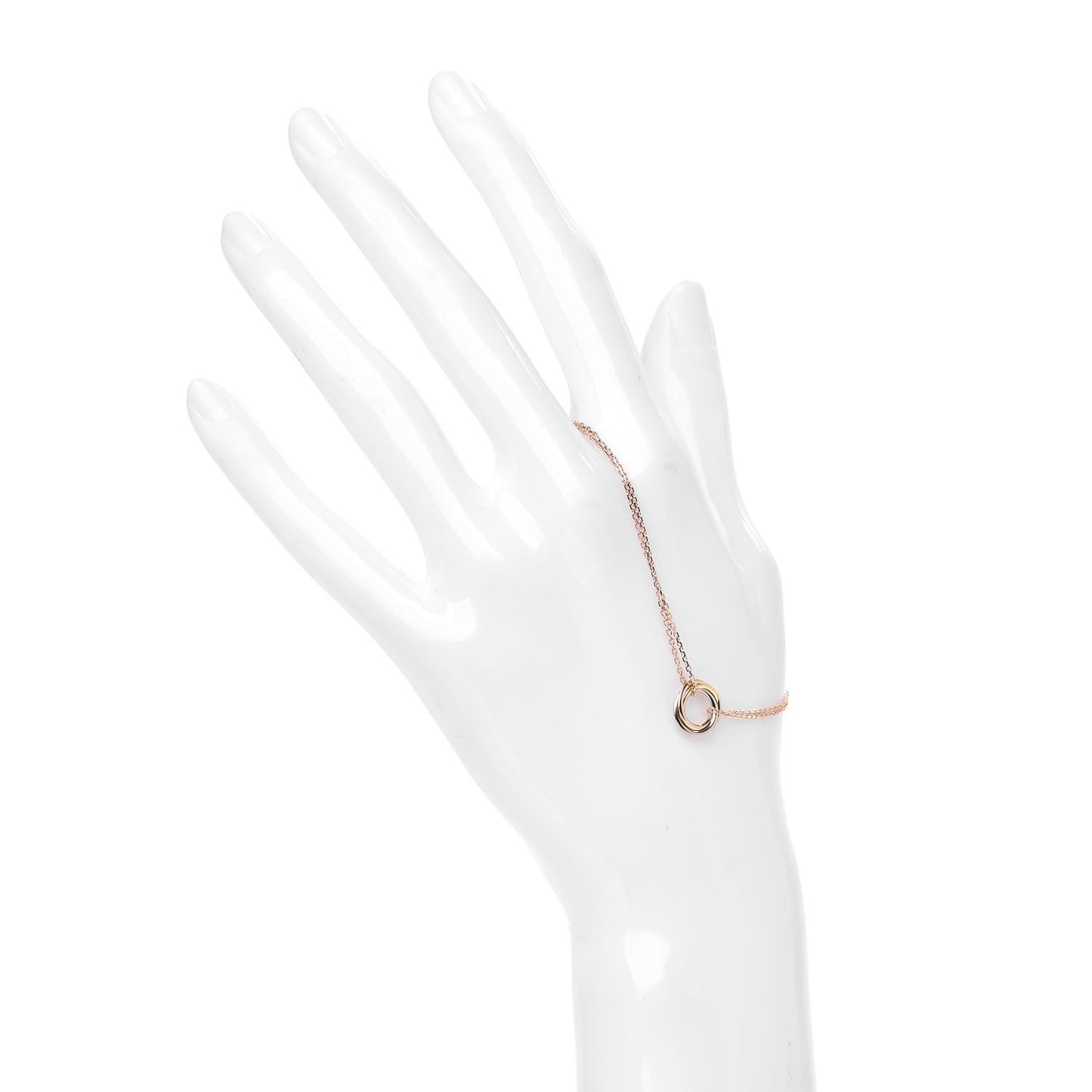 18K Pink Yellow White Gold Trinity Bracelet