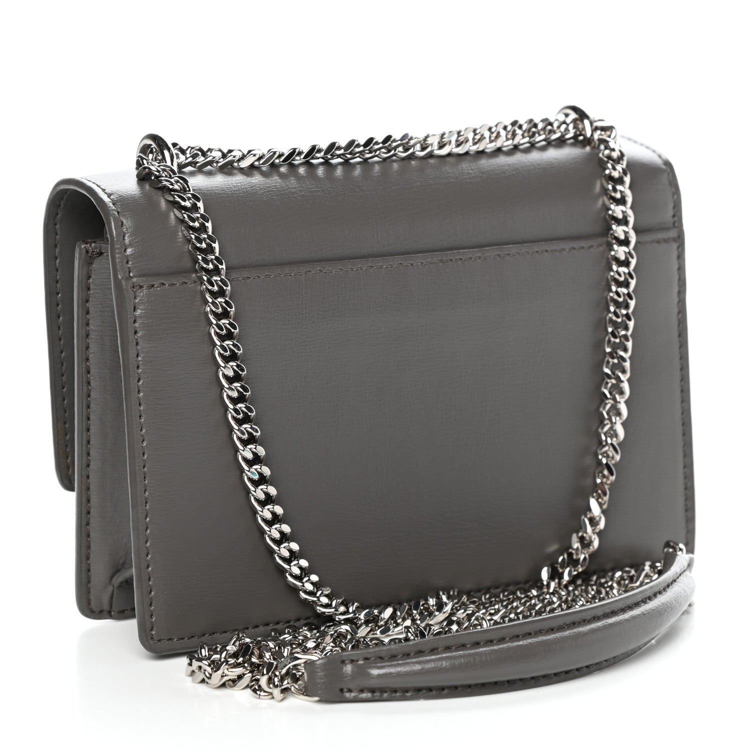 Saint Laurent Calfskin Monogram Sunset Chain Wallet Earth 4 of 12