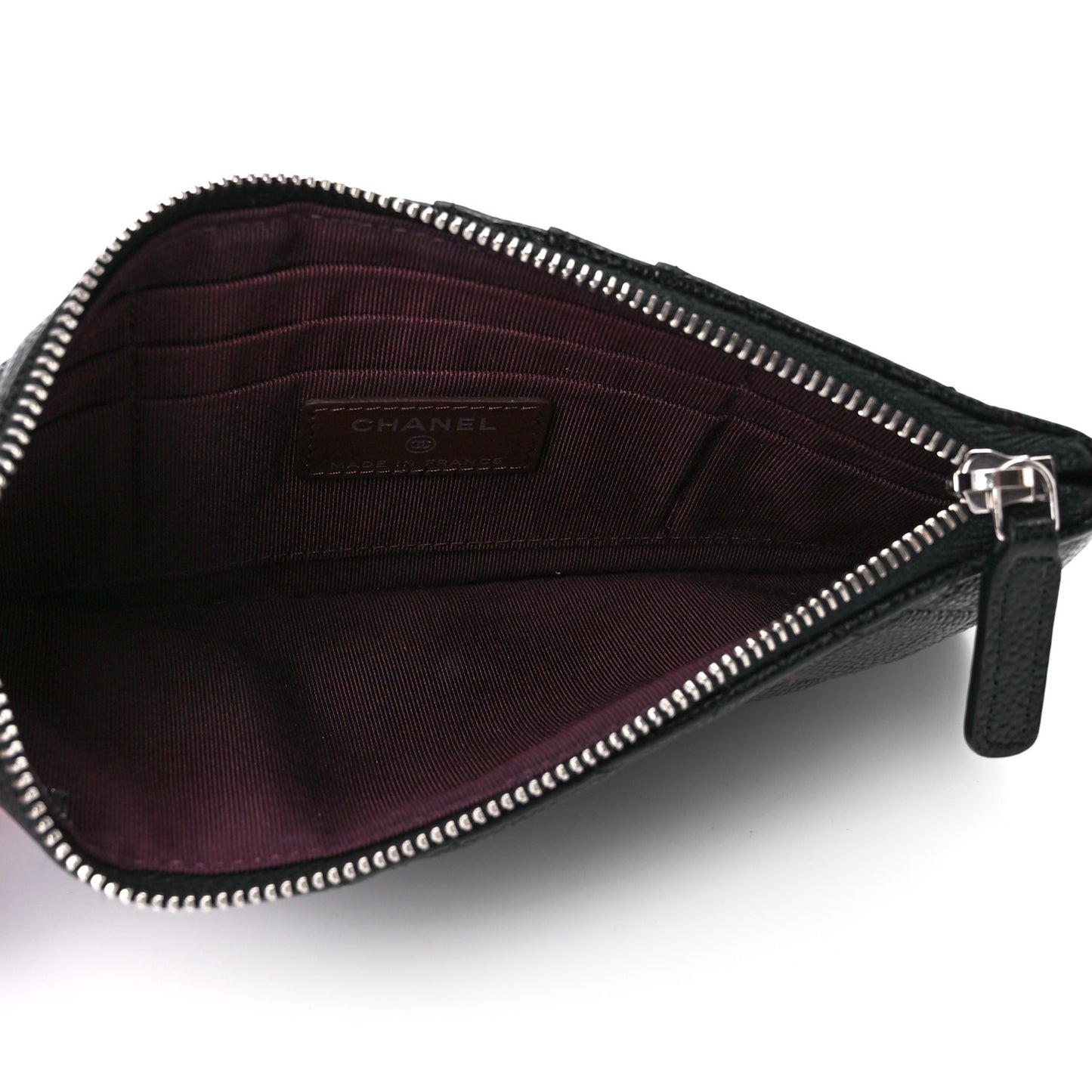 Caviar Quilted Classic iPhone Pouch Black