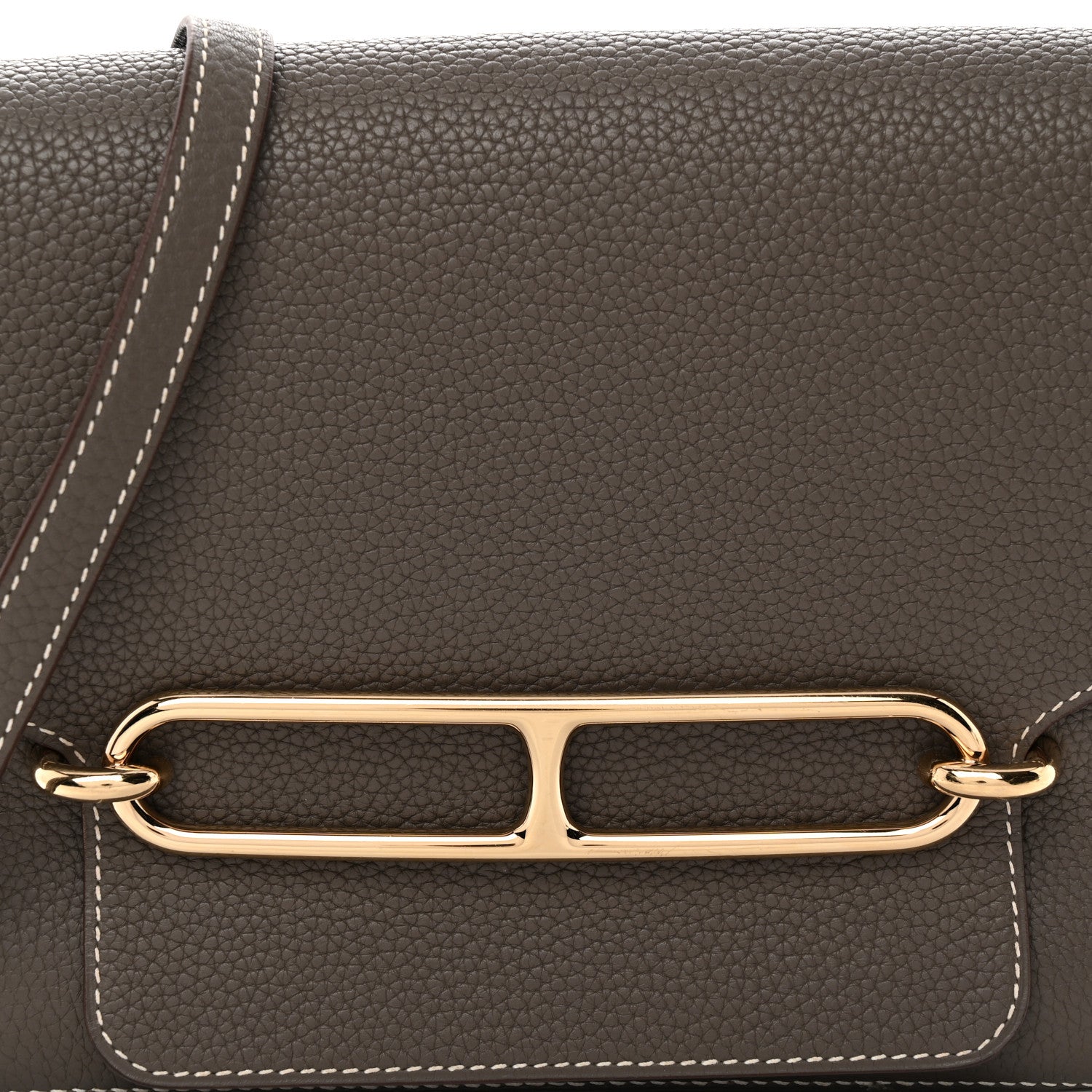 Hermes Taurillon Clemence Sac Roulis 23 Etain 8 of 14