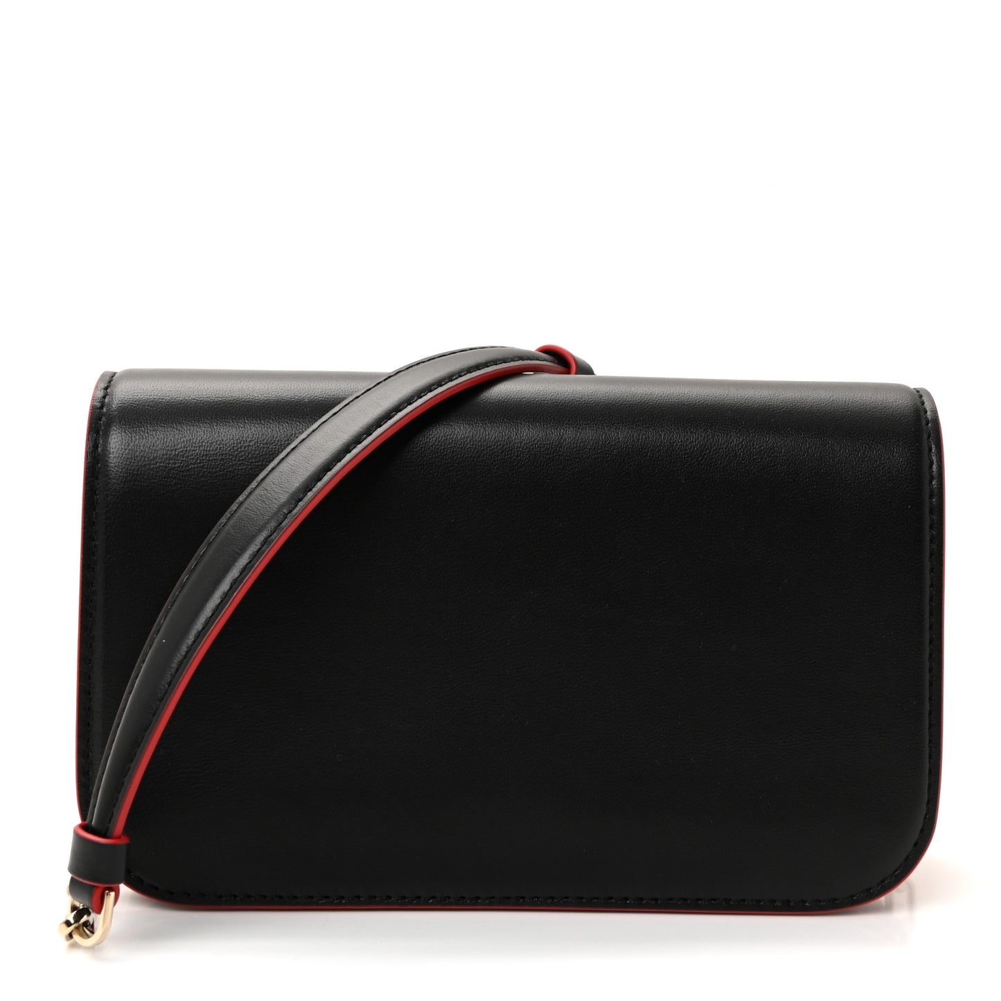 Calfskin Nappa Leopard Print Spikes Small Paloma Bag Black