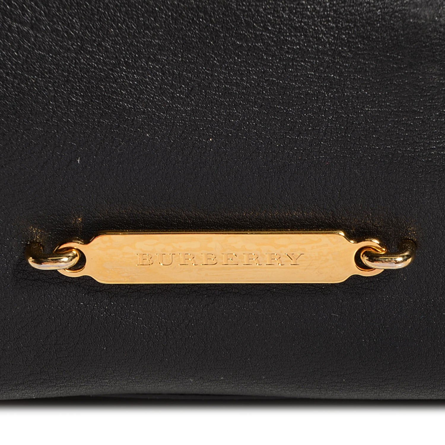 Burberry Soft Leather House Check Small Salisbury Tote Black 6 of 14