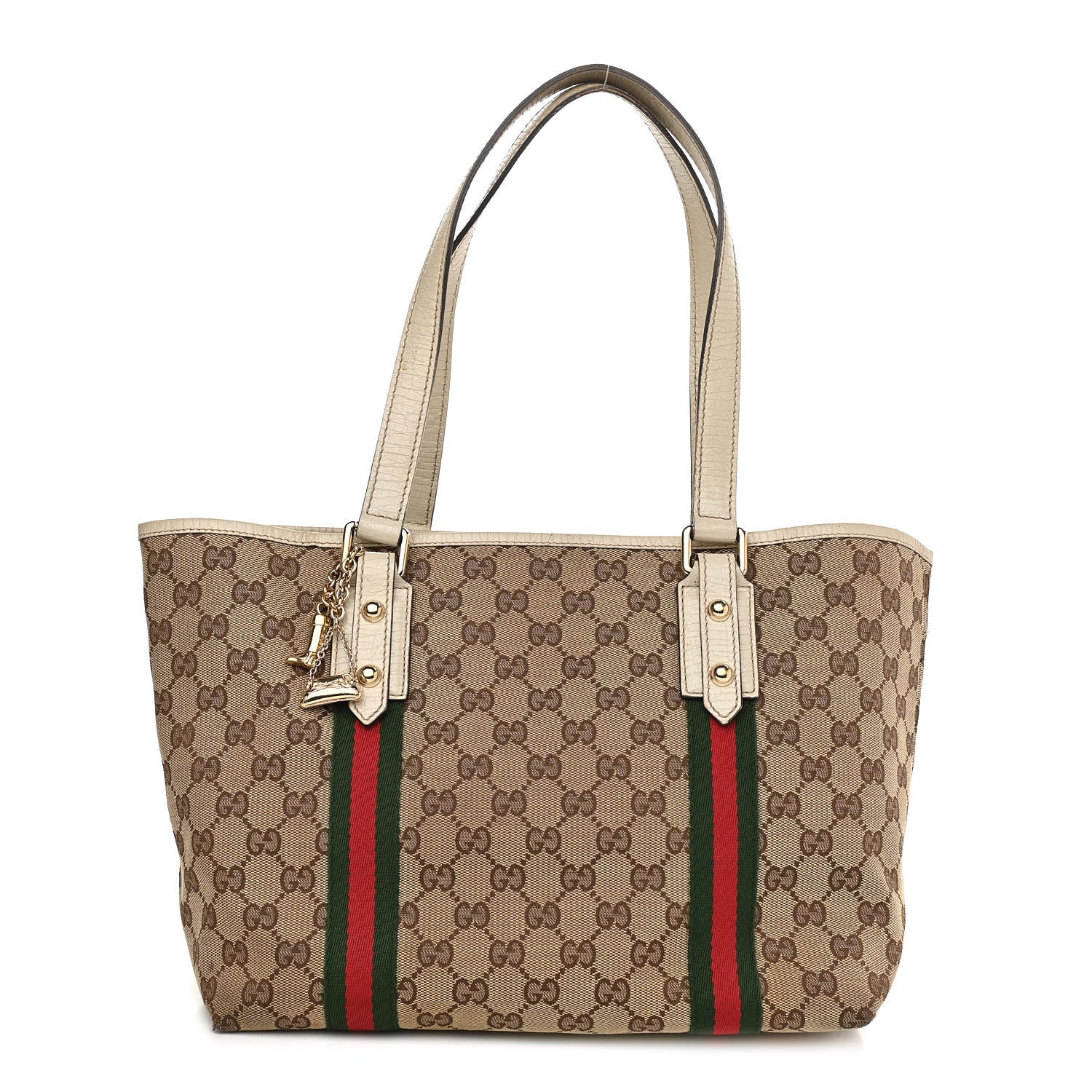 Gucci Monogram Medium Jolicoeur Tote White 1 of 22