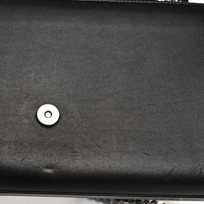 Saint Laurent Smooth Calfskin Medium Classic Monogram Kate Tassel Satchel Black 12 of 12