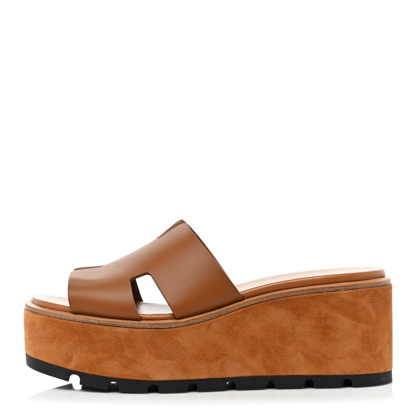 Calfskin Suede Eze 30 Sandals 38 Naturel