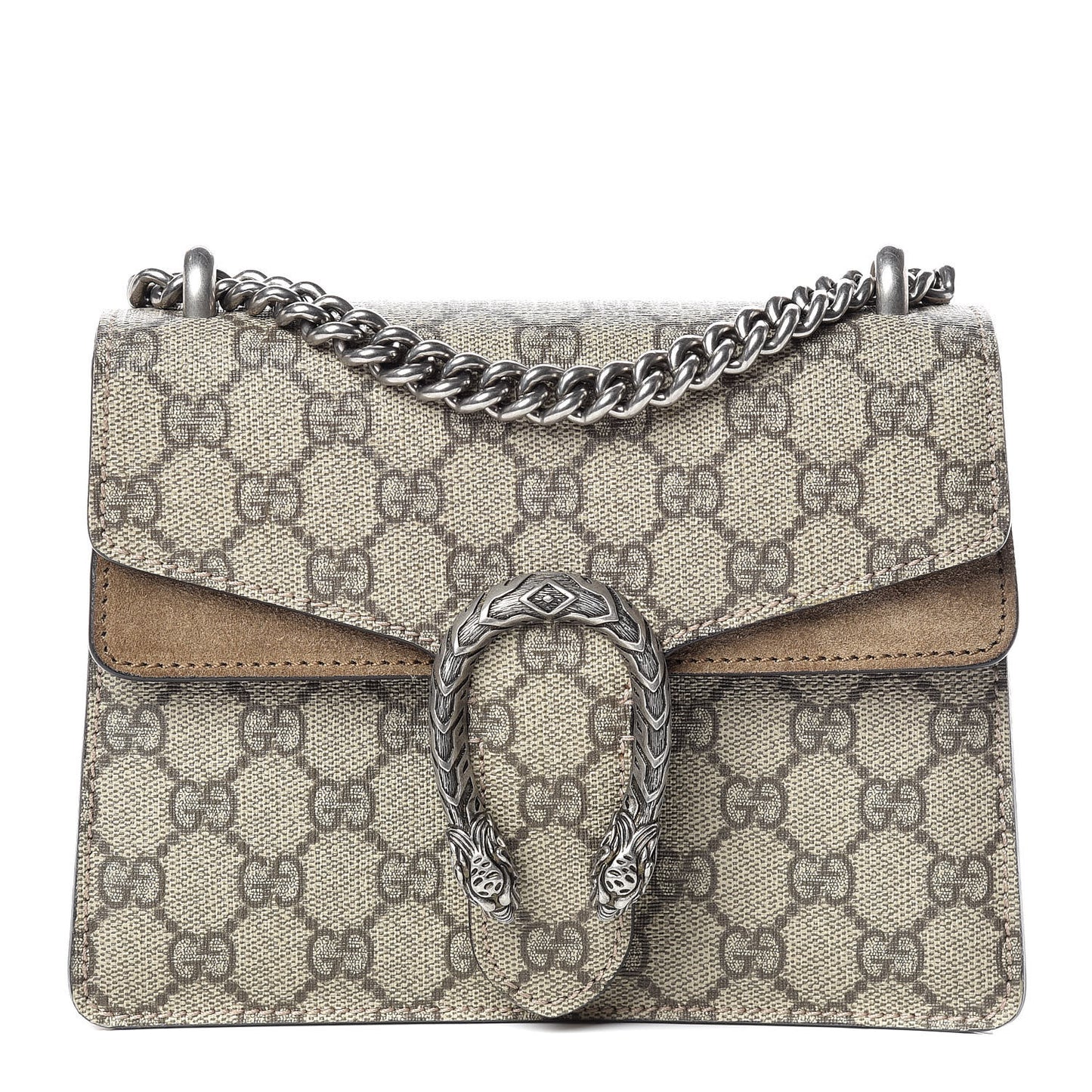 GG Supreme Monogram Mini Dionysus Shoulder Bag Taupe