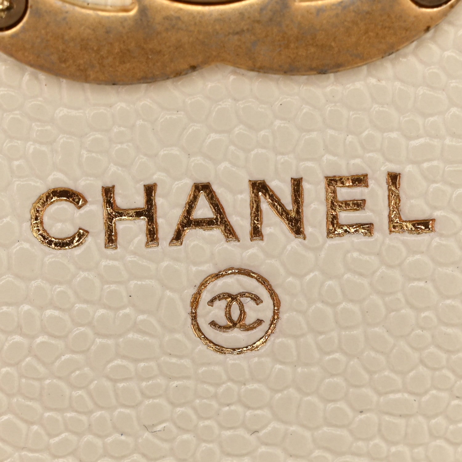 Chanel Shiny Caviar Quilted Chain Melody Belt Bag White 7 of 15