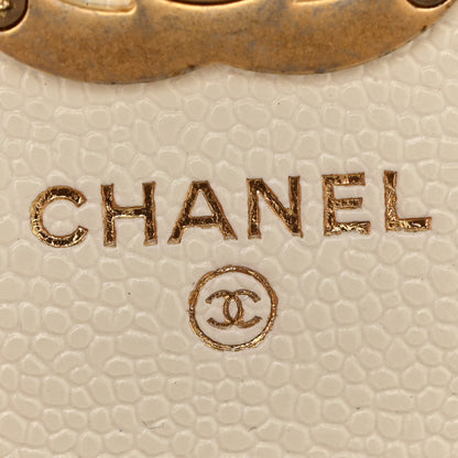 Chanel Shiny Caviar Quilted Chain Melody Belt Bag White 7 of 15