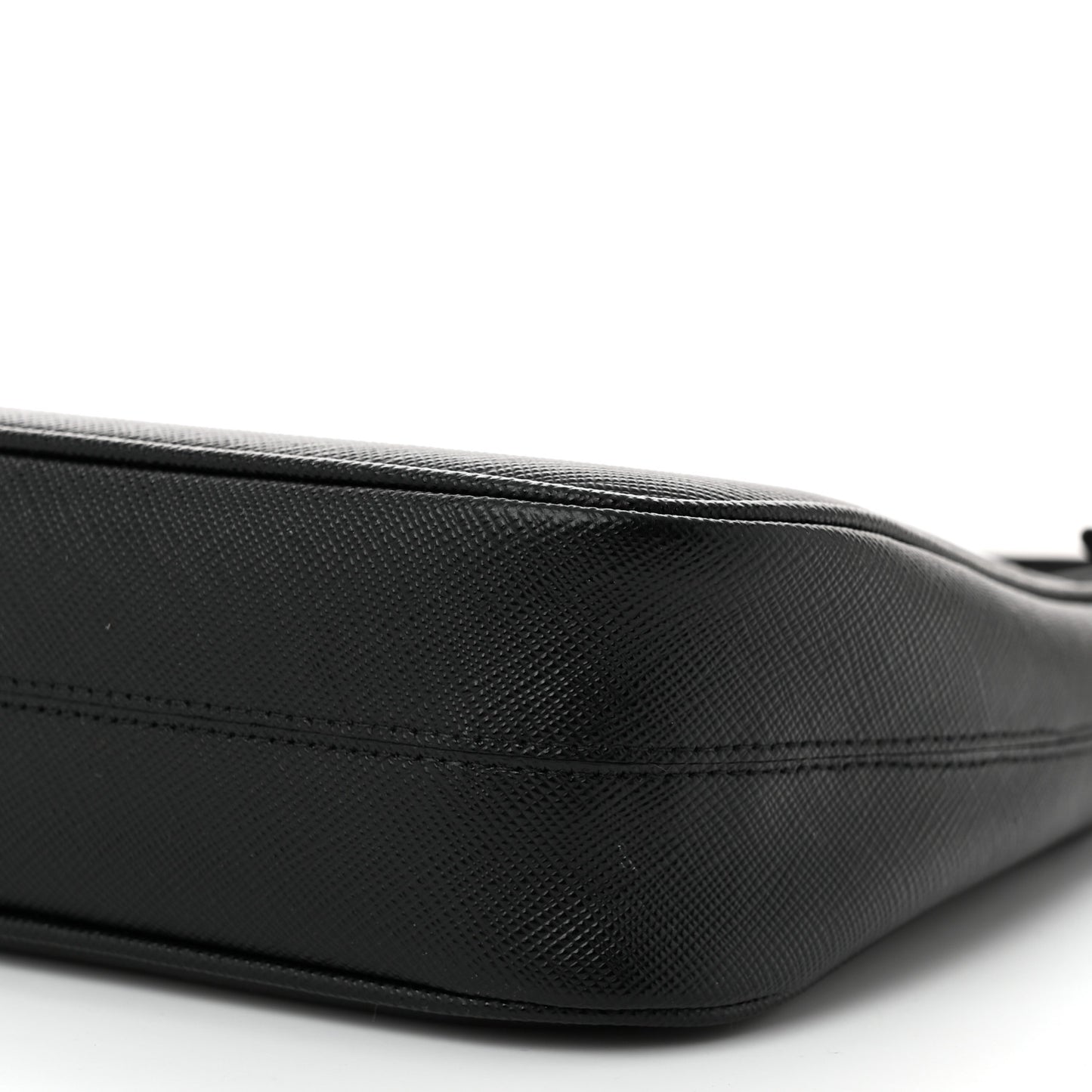 Saffiano Lux Mini Re-Edition Shoulder Bag Black