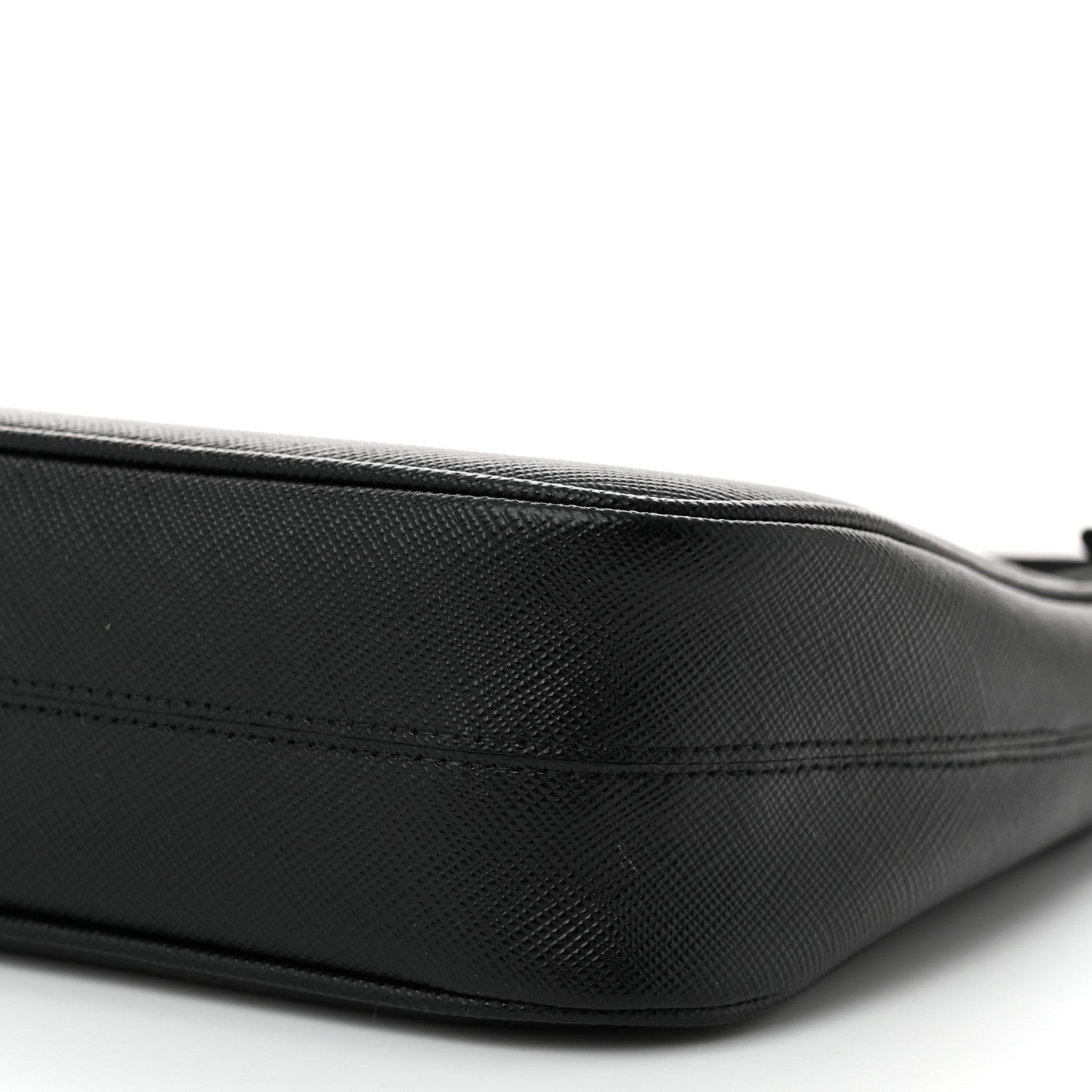 Prada Saffiano Lux Mini Re-Edition Shoulder Bag Black 11 of 11