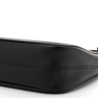 Prada Saffiano Lux Mini Re-Edition Shoulder Bag Black 11 of 11