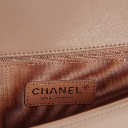 Chanel Calfskin Quilted New Medium Boy Flap Light Pink 7 of 8