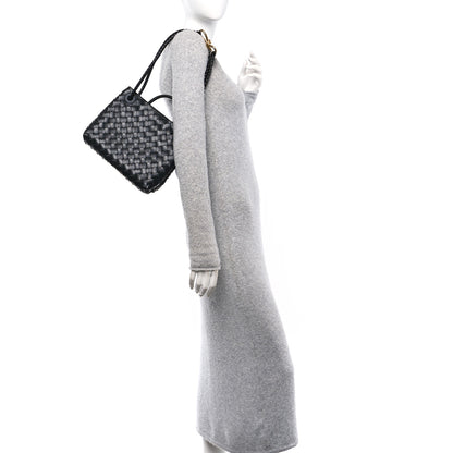 Bottega Veneta Nappa Intrecciato Small Andiamo Shoulder Bag Black 2 of 9