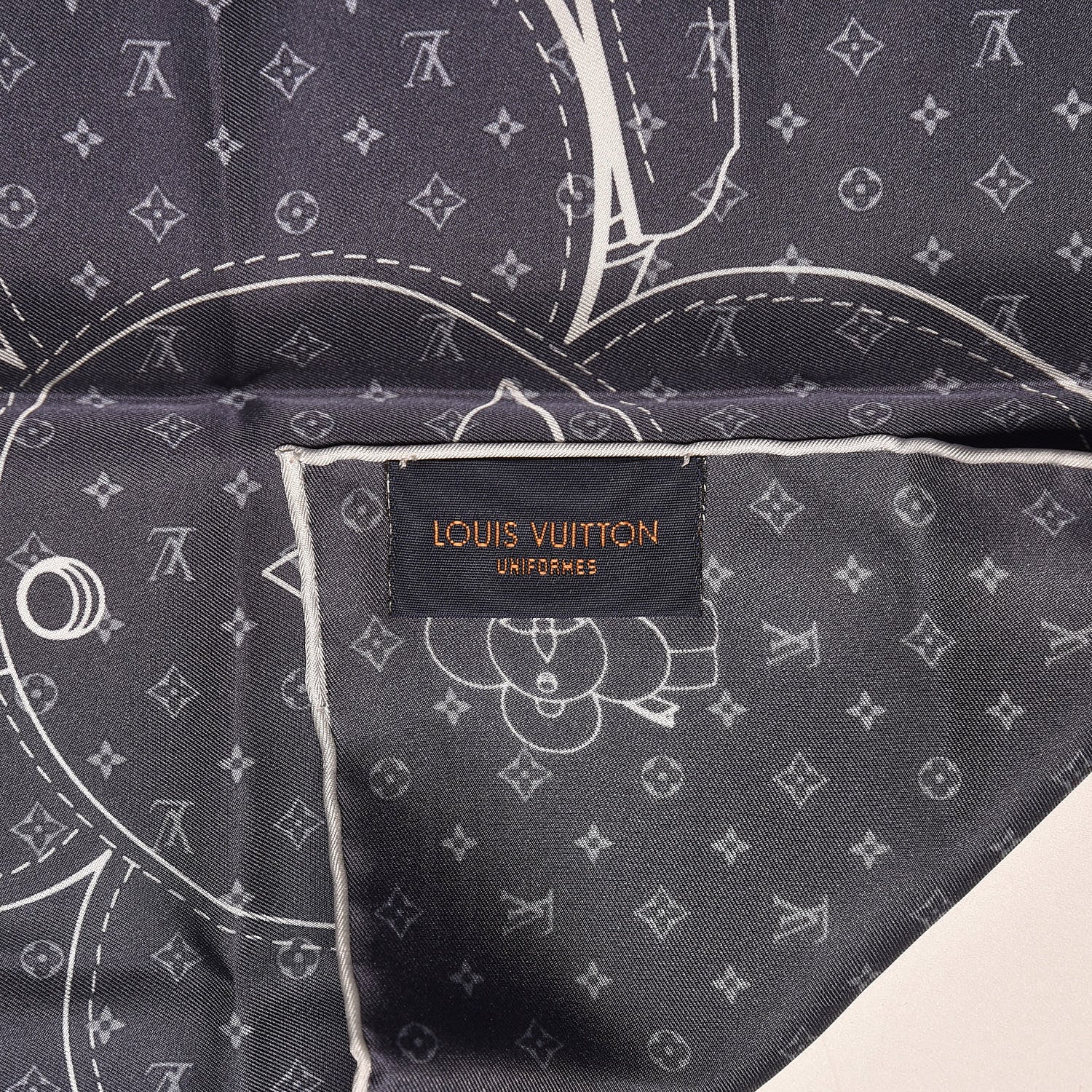 Louis Vuitton Silk Monogram Vivienne Bandana 4 of 4
