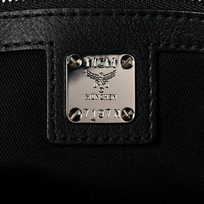 MCM Calfskin Ottomar Monogram Medium Klara Hobo Black 6 of 11