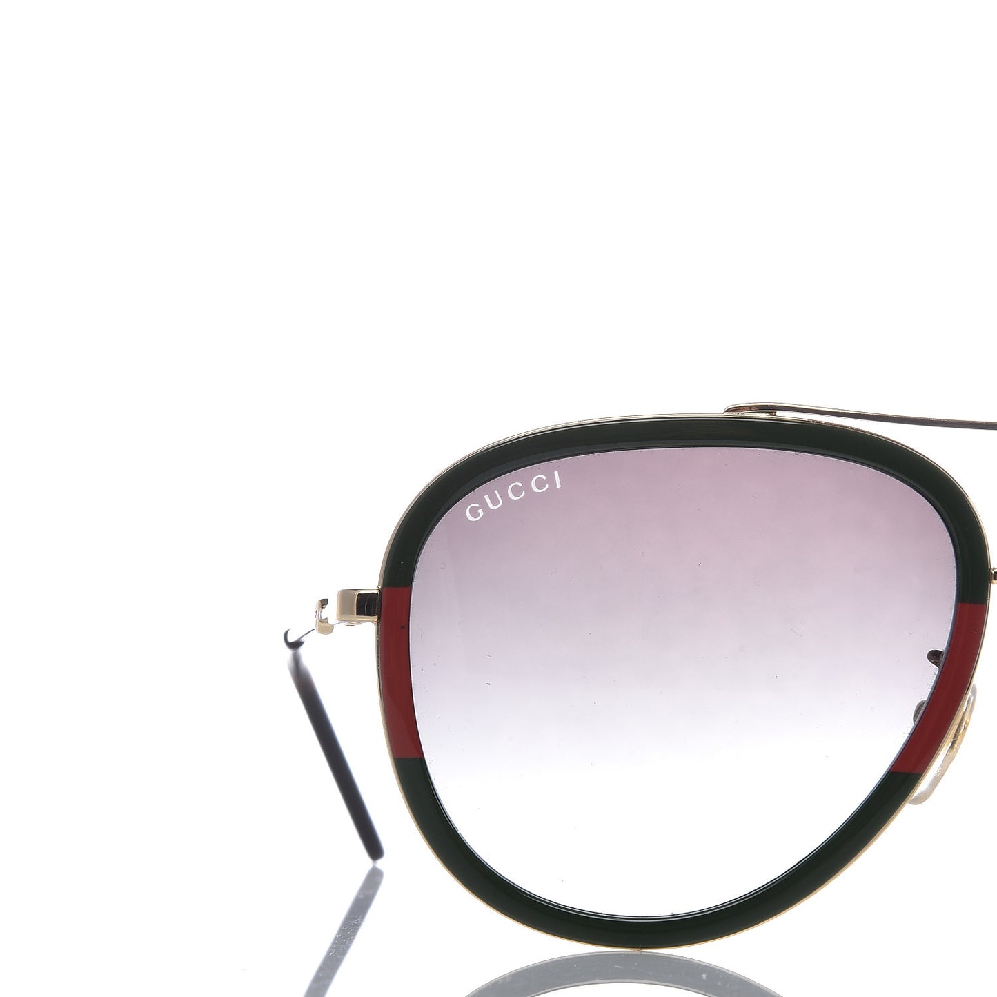 Web Aviator Sunglasses GG0062S Green Red
