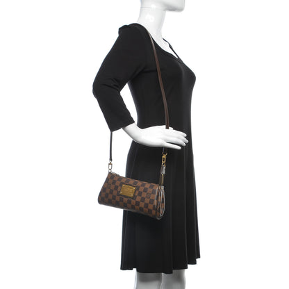 Louis Vuitton Damier Ebene Eva Clutch 2 of 9