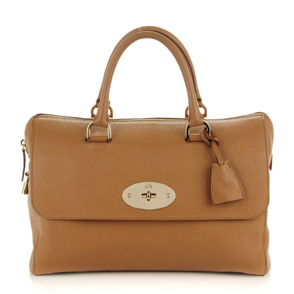 Mulberry Glossy Goatskin Medium Del Rey Satchel Deer Brown 1 of 9