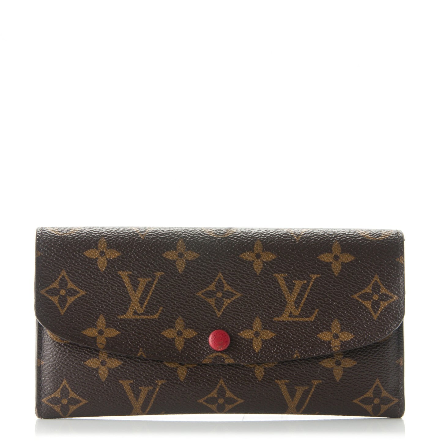 Monogram Emilie Wallet Red
