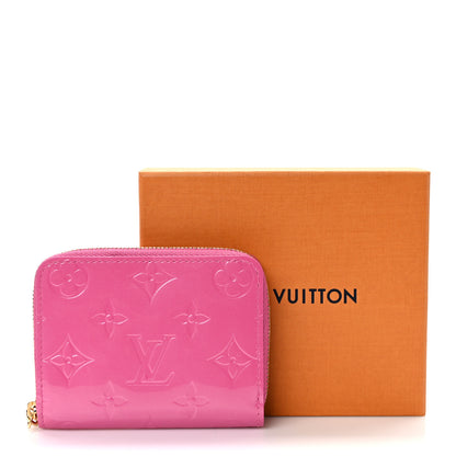 Louis Vuitton Vernis Enamel Heart Zippy Coin Purse Neon Pink 9 of 9