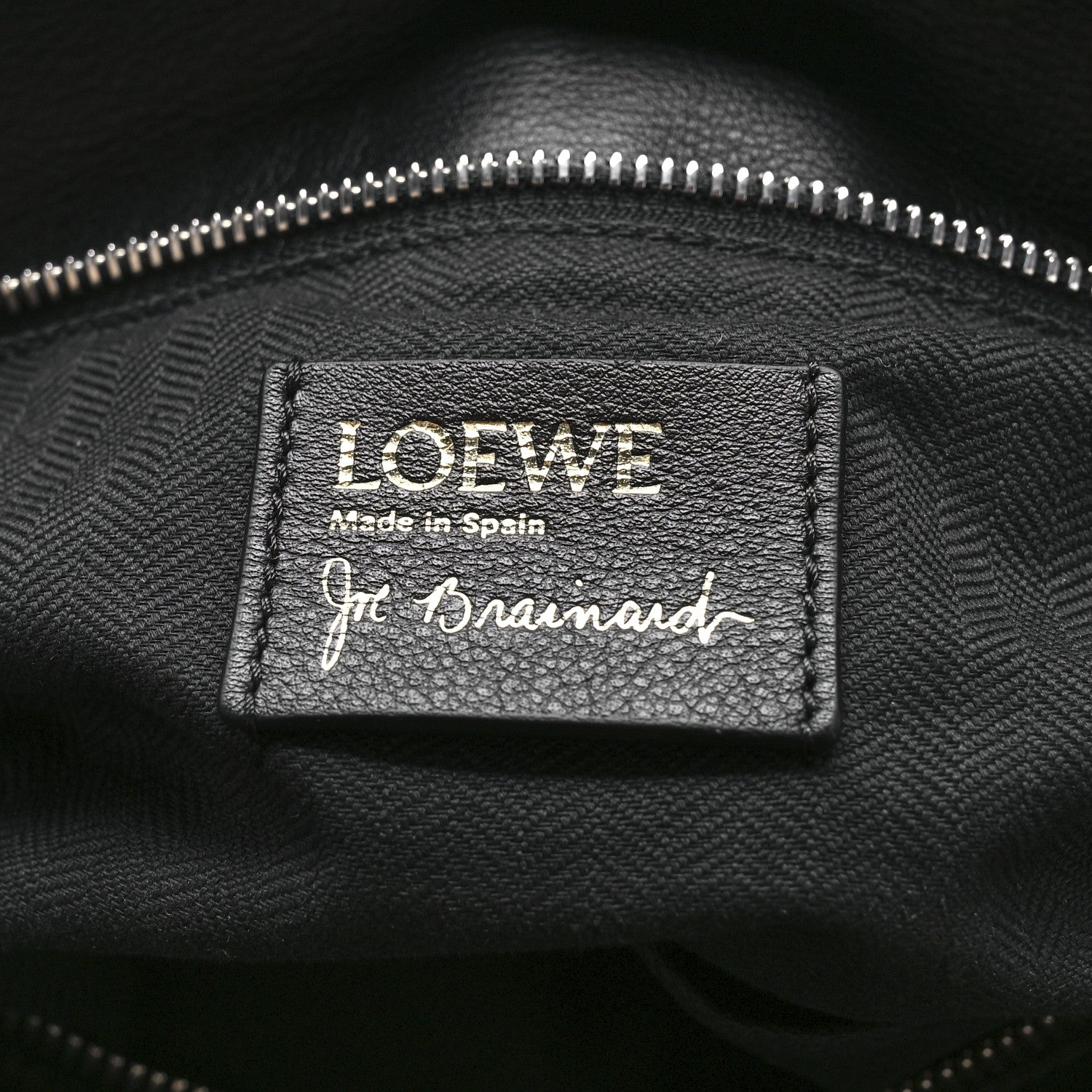 Loewe Calfskin Large Pansies Puzzle Bag Black 6 of 11