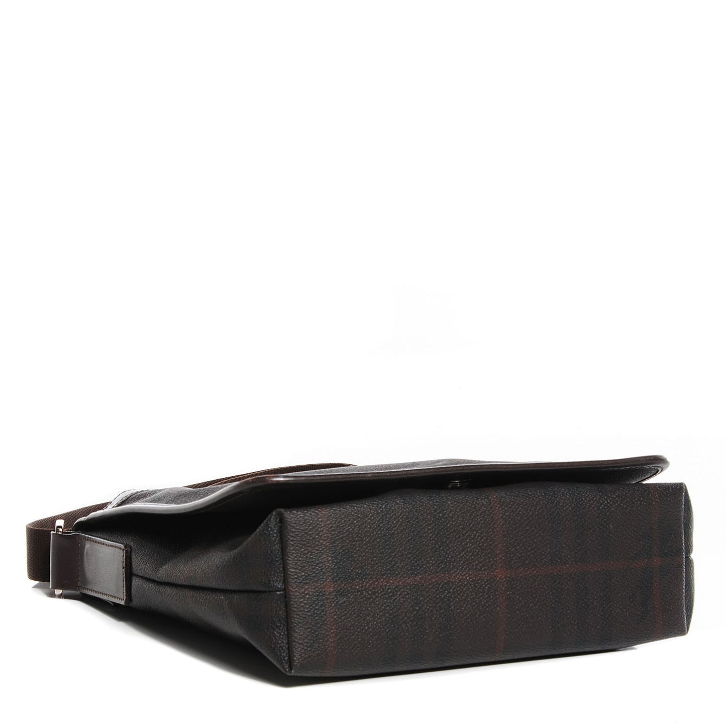 Check Messenger Bag Brown