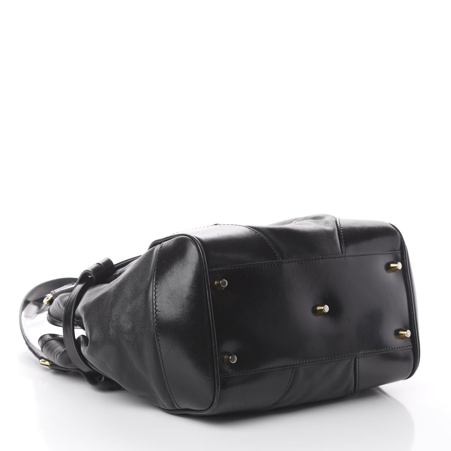 Soft Bridle Calfskin Small Canterbury Tote Black