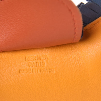 Hermes Milo Lambskin Grigri Rodeo Horse Bag Charm GM Jaune D'Or Bleu Agate Cornaline 3 of 4