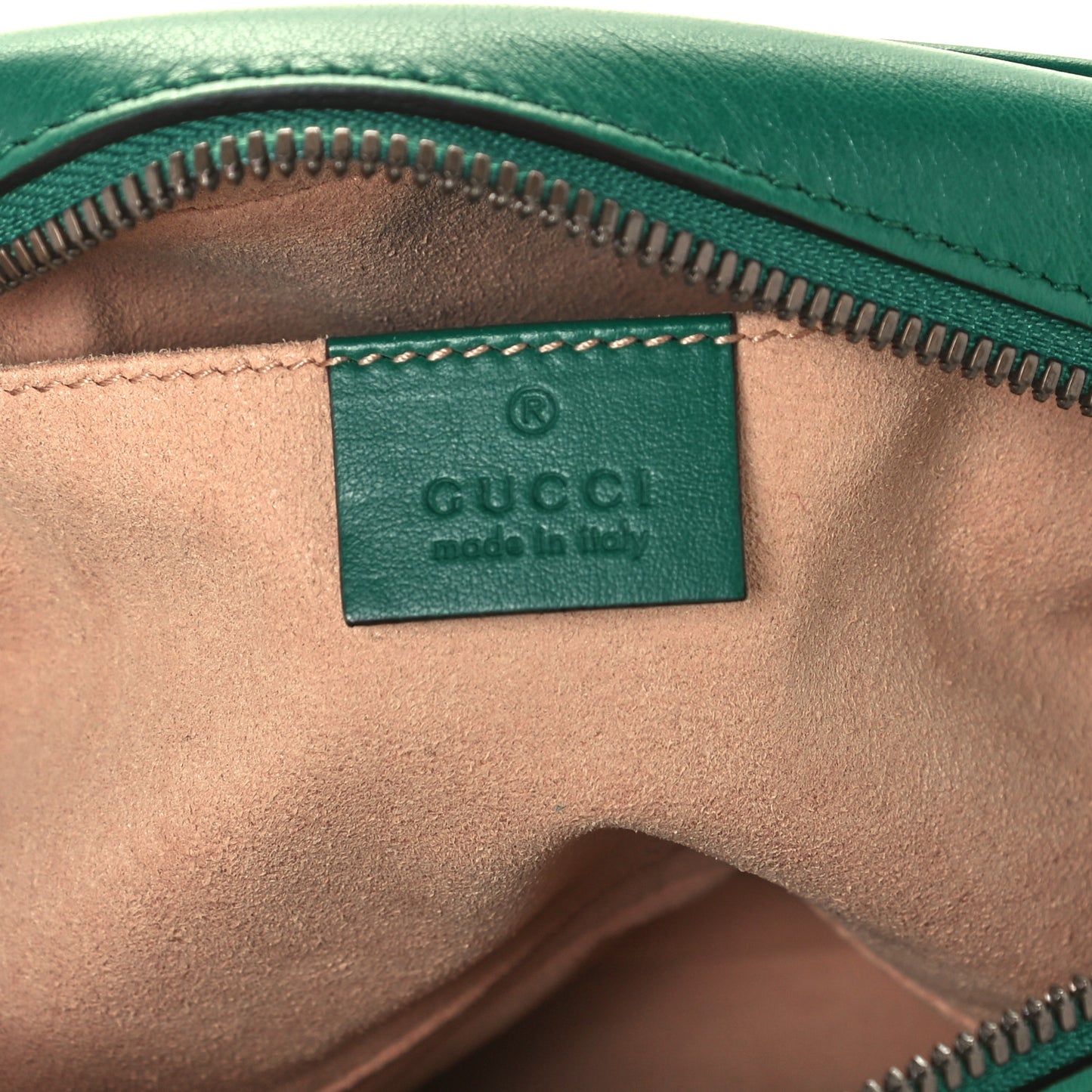 Calfskin Matelasse Small GG Marmont Chain Shoulder Bag Emerald Green