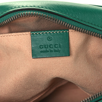 Gucci Calfskin Matelasse Small GG Marmont Chain Shoulder Bag Emerald Green 6 of 11