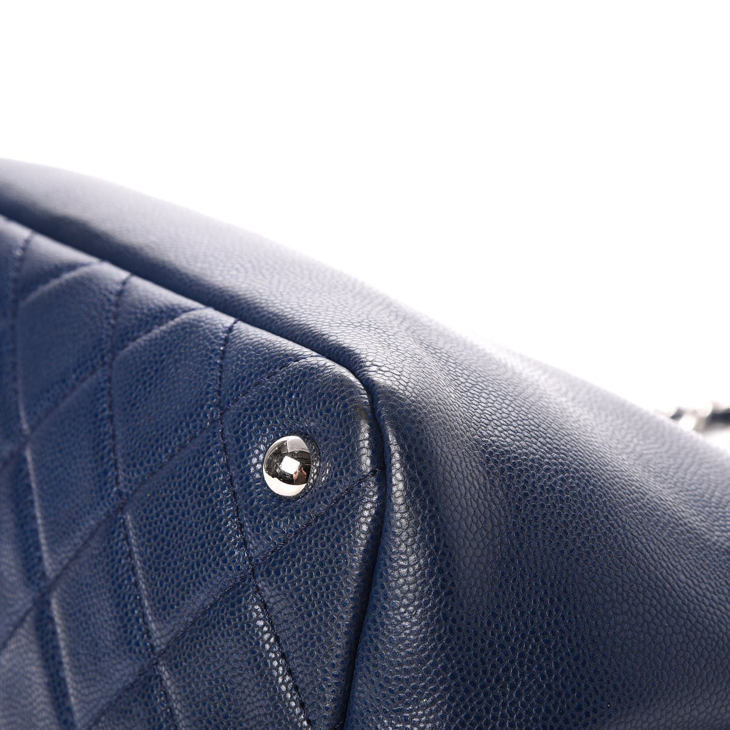 Caviar Timeless CC Soft Tote Navy Blue