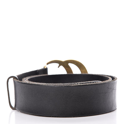 Gucci Faded Calfskin Double G 40mm Belt 85 34 Black 3 of 7