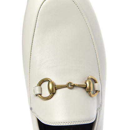 Gucci Lambskin Womens Brixton Horsebit Loafers 36 Mystic White 10 of 11