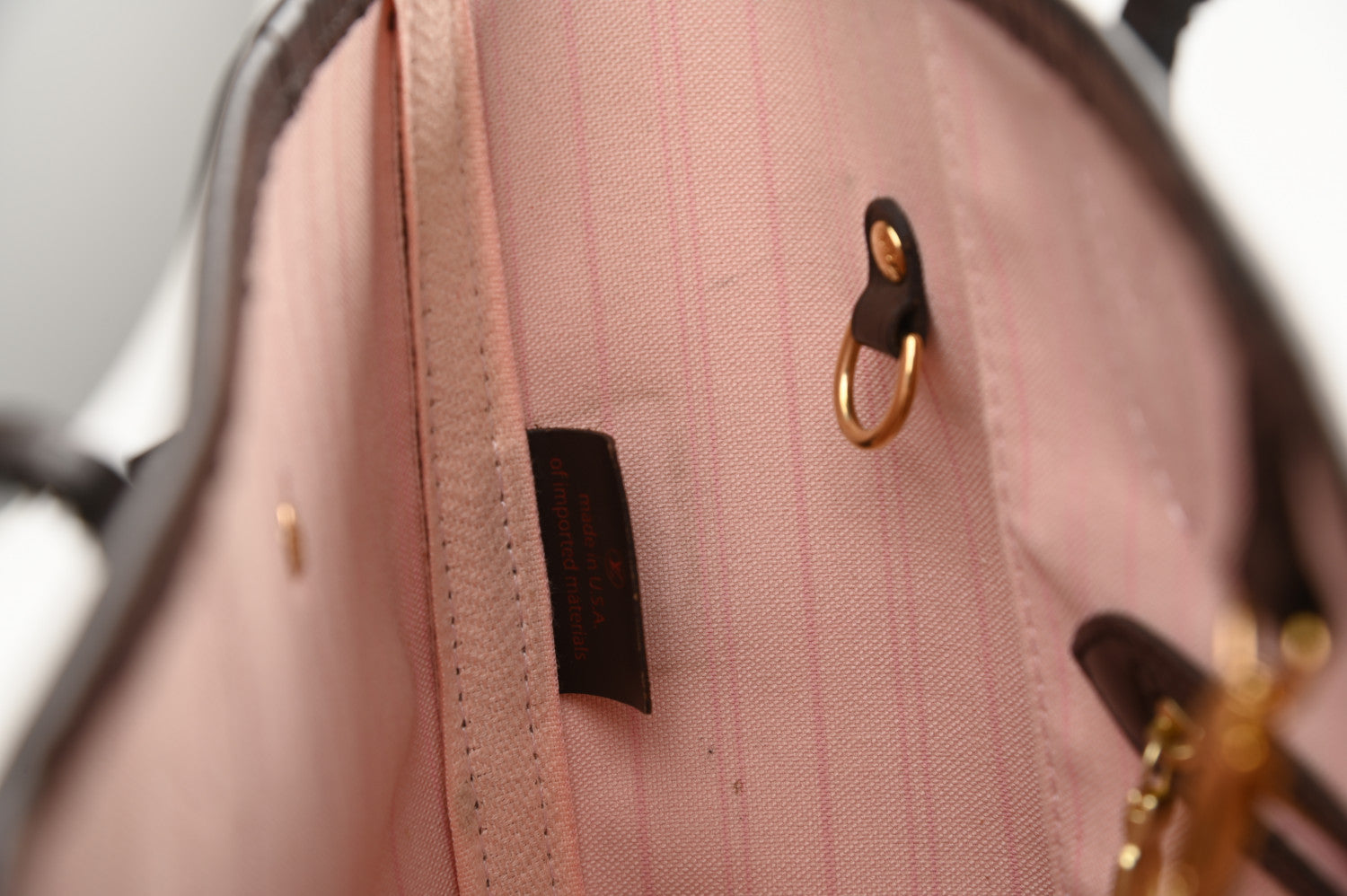 Louis Vuitton Damier Ebene Neo Neverfull MM Rose Ballerine 14 of 15