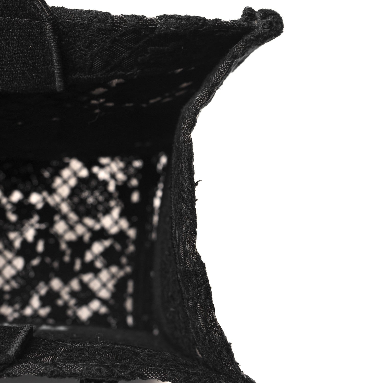 Christian Dior Embroidered 3D Macrame D-Lace Butterfly Medium Book Tote Black Multicolor 13 of 13