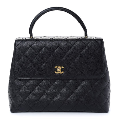 Chanel Caviar Quilted Jumbo Kelly Flap Black 1 of 8
